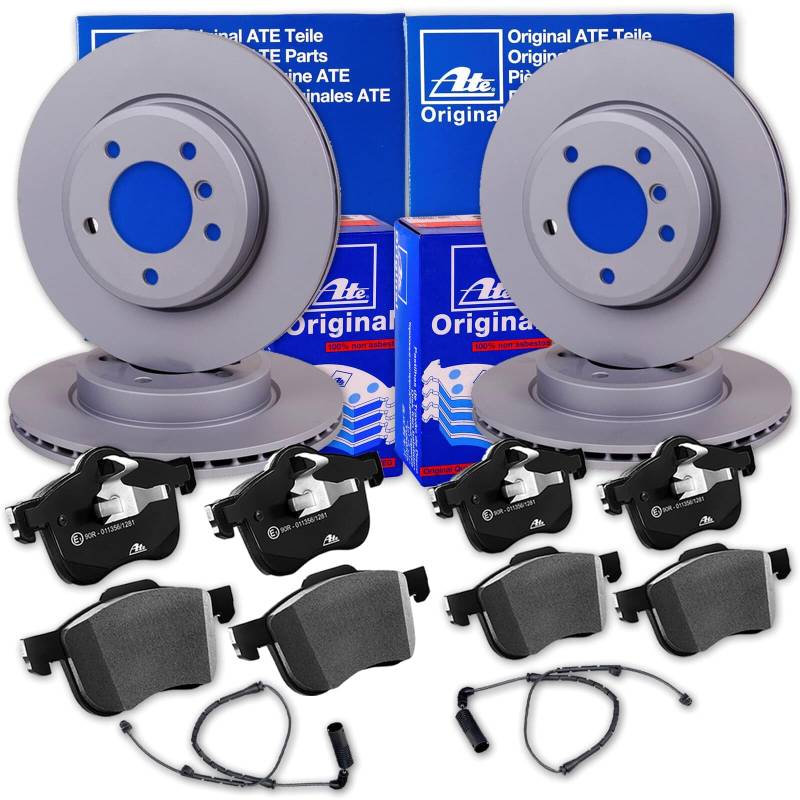ATE Bremsscheiben + Beläge vorne + hinten passend für X3 F25 X4 F26 s/xDrive von BandelOne