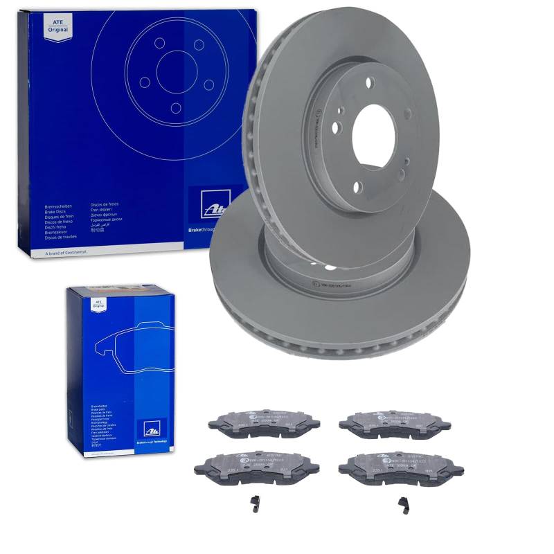 ATE Bremsscheiben + Beläge vorne passend für mitSUBISHI LANCER 7 + SPACE RUNNER von BandelOne