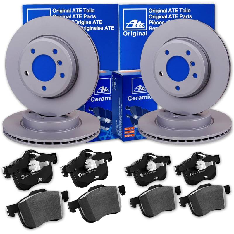 ATE Bremsscheiben + CERAMIC Beläge vorne + hinten für A6 A7 4G C7 + Allroad von BandelOne