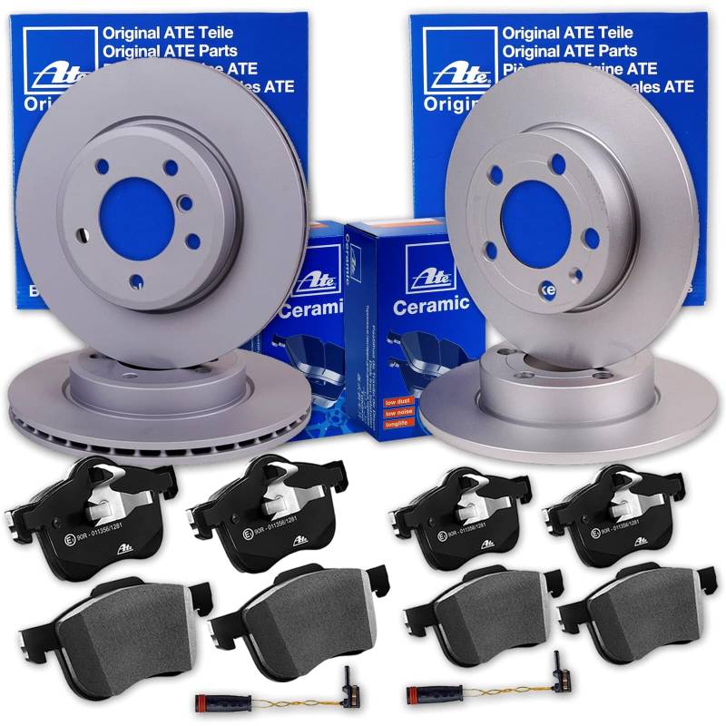 ATE Bremsscheiben + CERAMIC Beläge vorne + hinten für C-Klasse W205 S205 von BandelOne