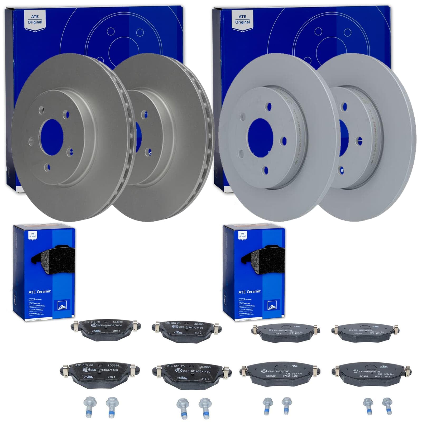 ATE Bremsscheiben + CERAMIC Beläge vorne + hinten passend für Mondeo 3 MK3 ATE Bremsscheiben + CERAMIC Beläge vorne + hinten passend für Mondeo 3 MK3 von BandelOne