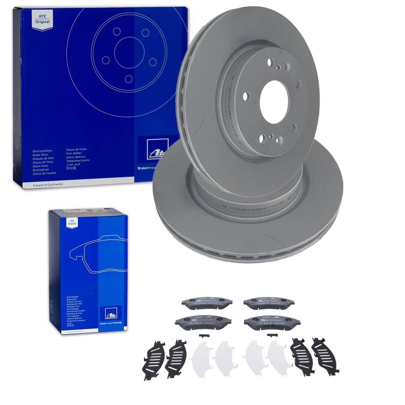 ATE Bremsscheiben 280mm + Beläge vorne passend für SX4 S-CROSS JY + Vitara LY von BandelOne