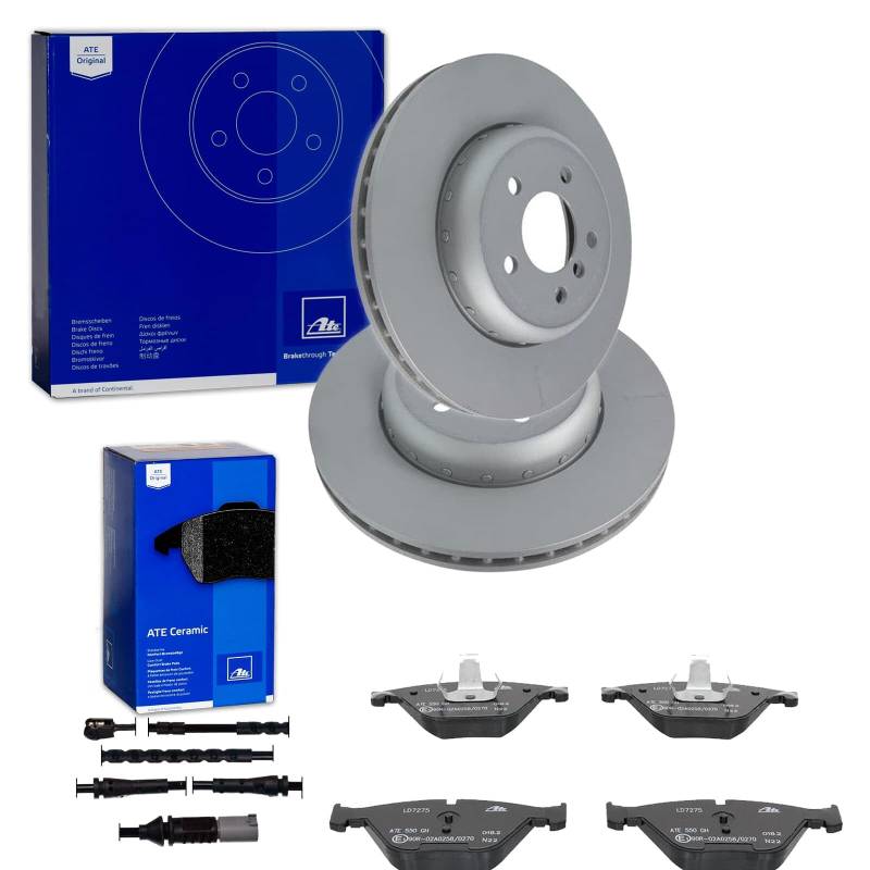 ATE Bremsscheiben 348mm + CERAMIC vorne passend für 5er F10 F11 Limo + Touring von BandelOne