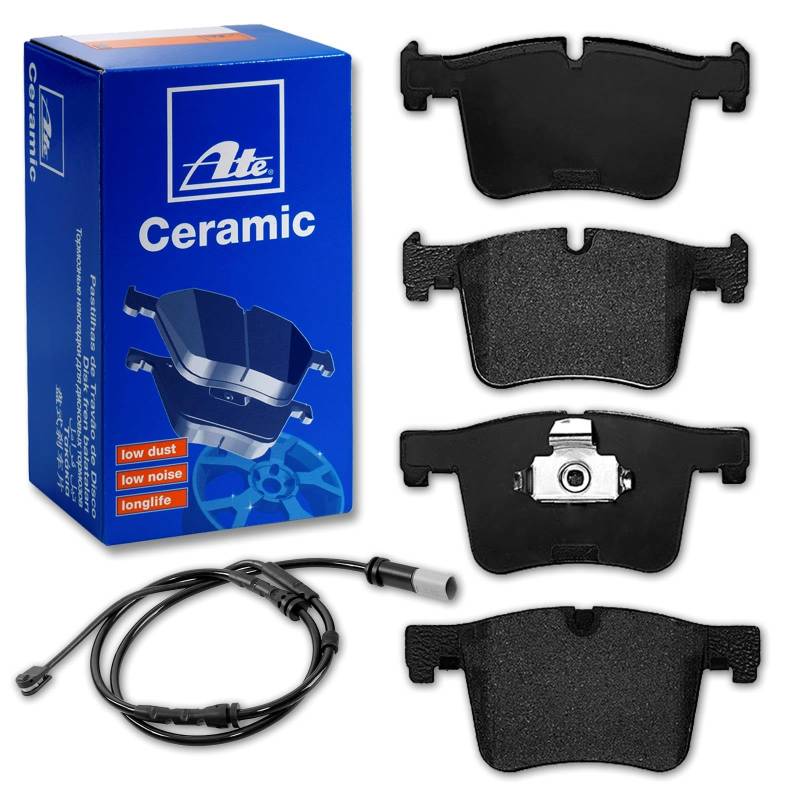 ATE CERAMIC Bremsbeläge + Warnkontakt vorne passend für X3 F25 + X4 F26 von BandelOne