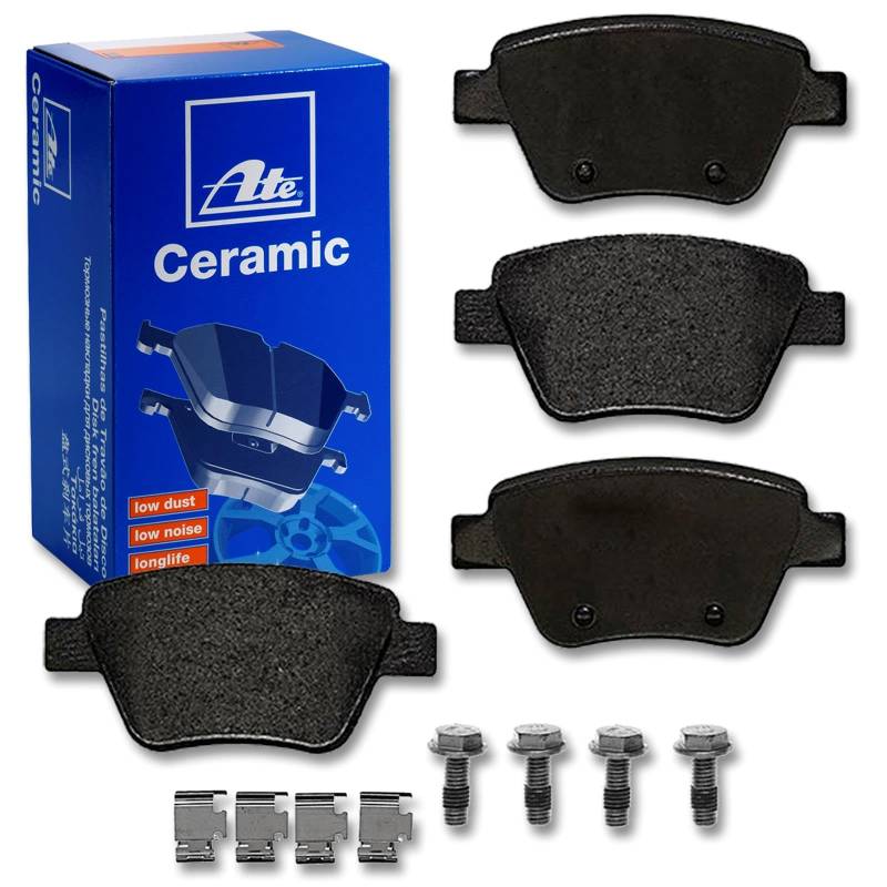 ATE CERAMIC Bremsbeläge hinten für Golf 6 Beetle EOS Jetta 4 Caddy 3 von BandelOne