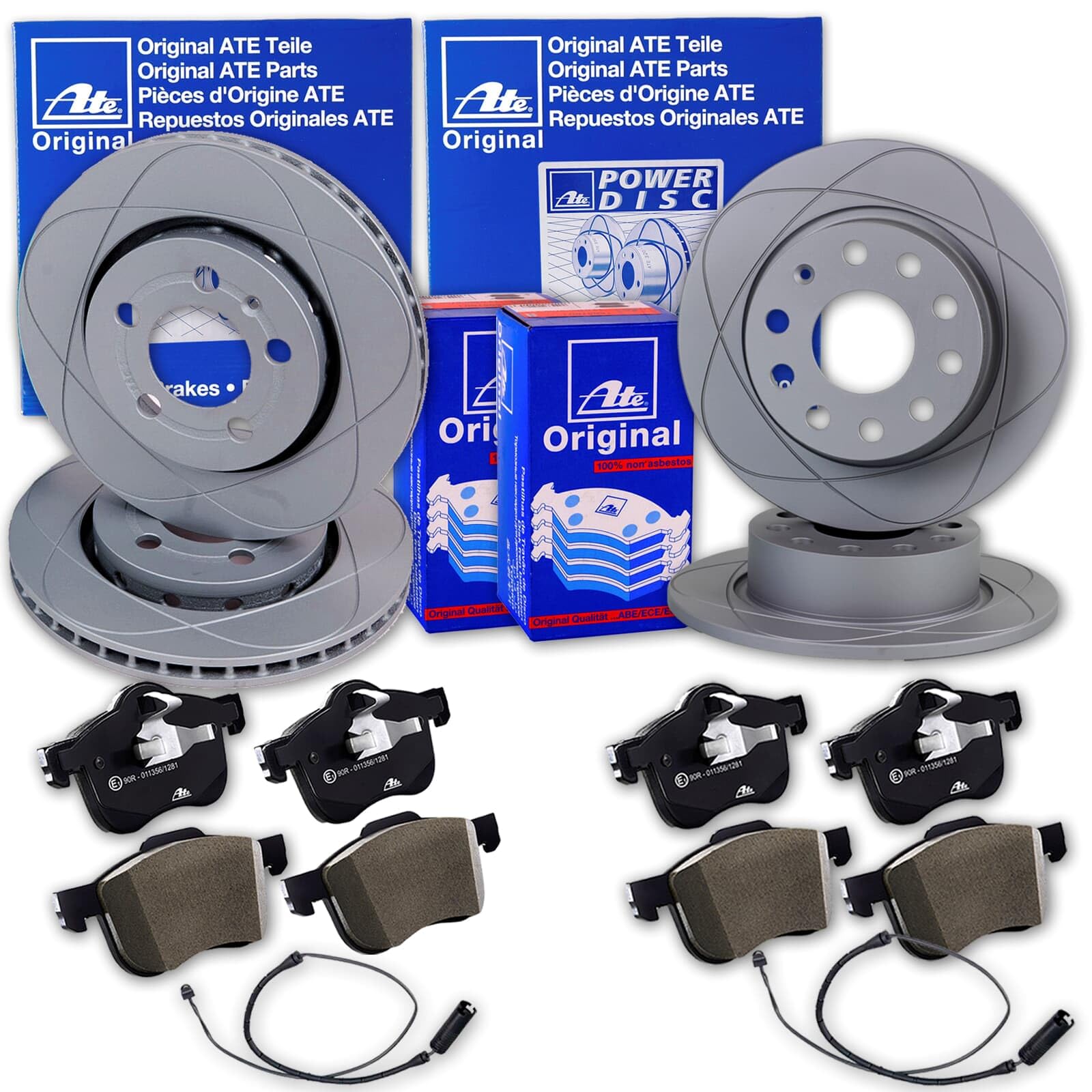 ATE PowerDisc Bremsscheiben + Beläge vorne + hinten passend für Mini R50 R52 R53 ATE PowerDisc Bremsscheiben + Beläge vorne + hinten passend für Mini R50 R52 R53 von BandelOne
