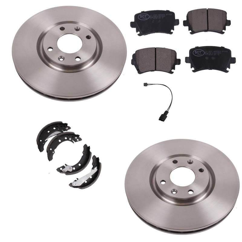 BandelOne 2 Bremsscheiben + Beläge + Handbremse passend für hinten 1er E81 87 3er 90 91 92 von BandelOne