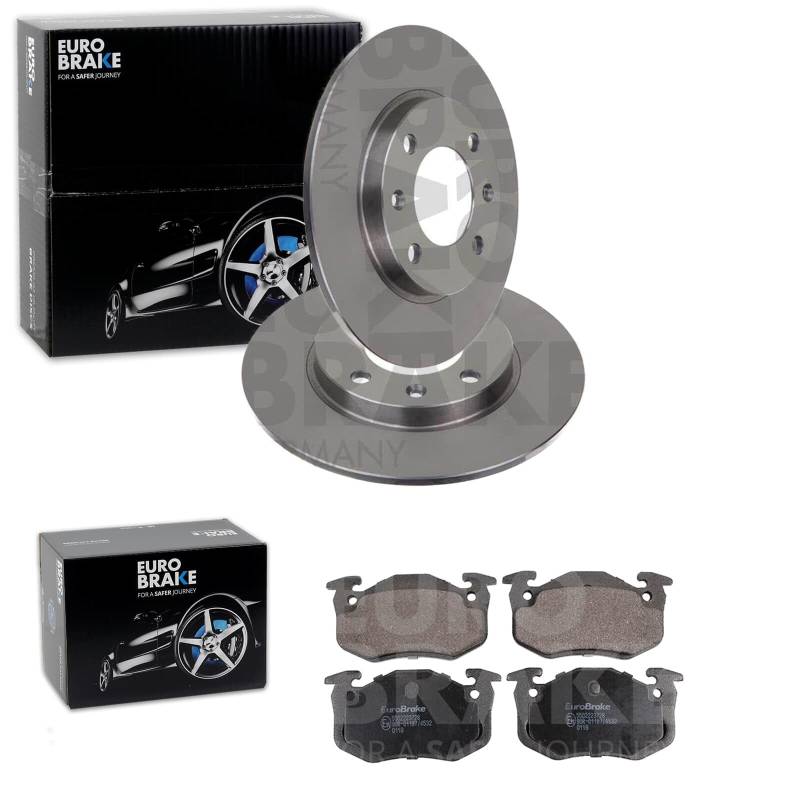 BandelOne Bremsscheiben 247mm + Beläge hinten passend für 206 306 + SAXO von BandelOne