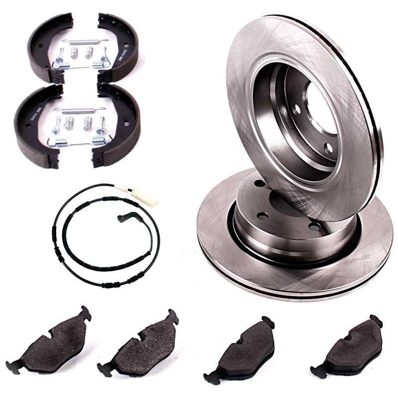BandelOne Bremsscheiben 320mm + Bremsbeläge + Handbremse hinten passend für X3 E83 von BandelOne