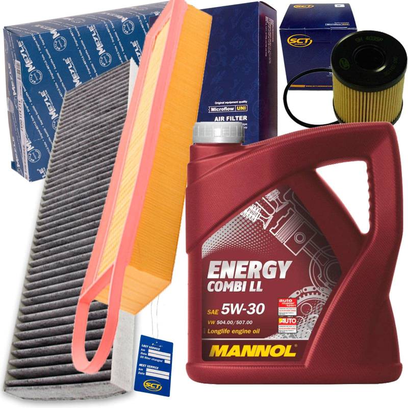 Inspektionspaket Filter und 5l Motoröl 5W-30 von BandelOne