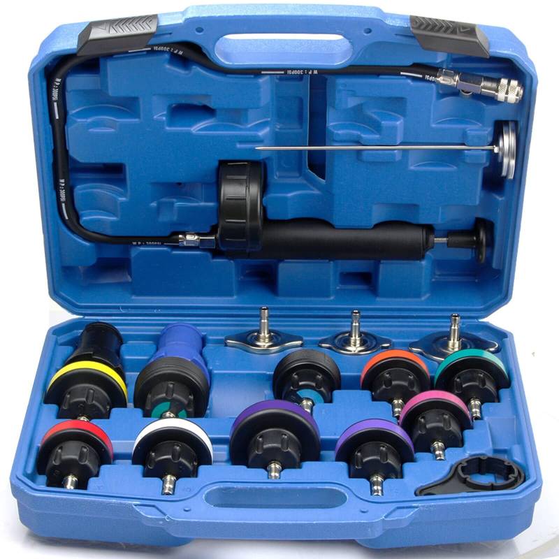 BandelOne KÜHLSYSTEM ABDRÜCKGERÄT Kühler DRUCKPRÜFUNG Pumpe Adapter Tester 18-TLG von BandelOne