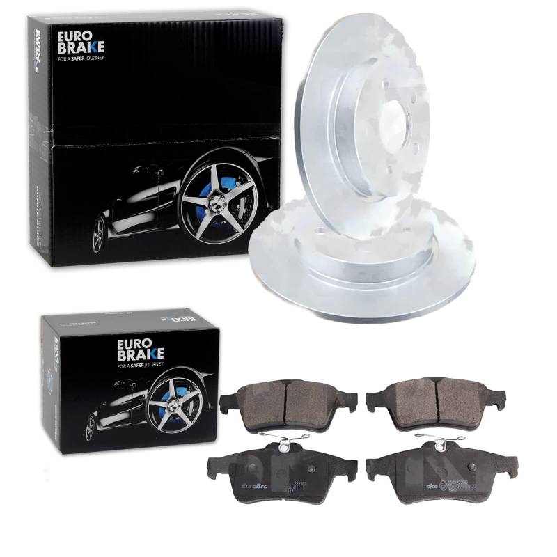 EUROBRAKE Bremsscheiben 271mm + Beläge hinten passend für Focus 3 III MK3 von BandelOne