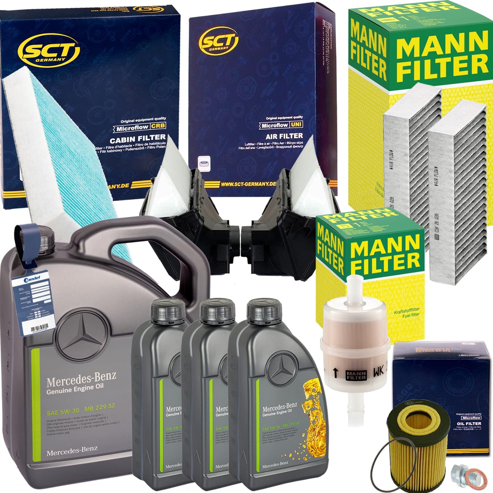 Filter passend für M KLASSSE W166 ML 350 GLE + 5W-30 Öl Filter passend für M KLASSSE W166 ML 350 GLE + 5W-30 Öl von BandelOne