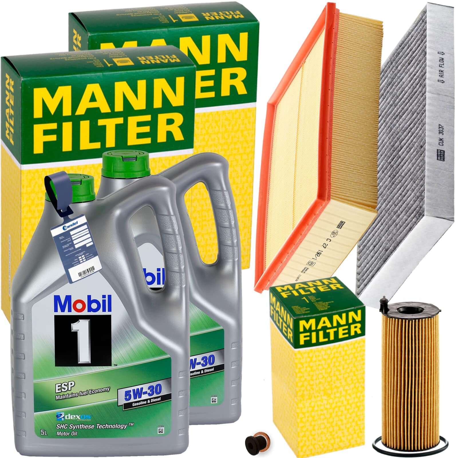 Inspektionspaket + 10L 5W-30 Motoröl passend für A4 B7 2.7 + 3.0 TDI Inspektionspaket + 10L 5W-30 Motoröl passend für A4 B7 2.7 + 3.0 TDI von BandelOne
