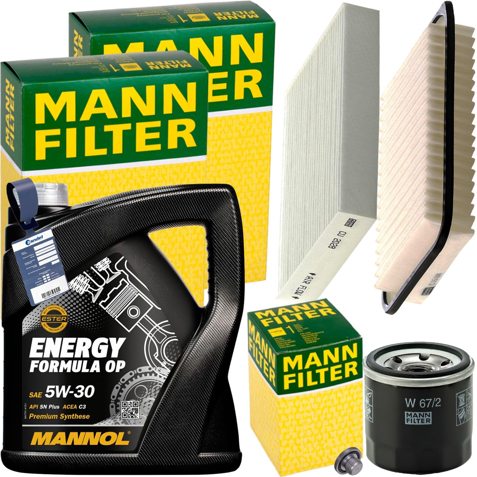 Inspektionspaket + 4L 5W-30 Motoröl passend für AGILA B 1.0 + 1.2 Inspektionspaket + 4L 5W-30 Motoröl passend für AGILA B 1.0 + 1.2 von BandelOne