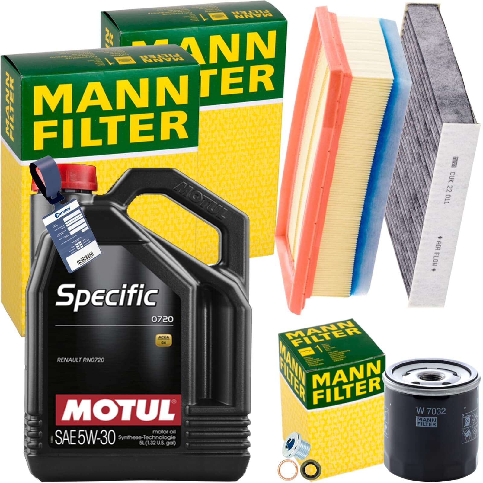 Inspektionspaket + 5L 5W-30 Motoröl passend für Clio 4 1.5 DCI Inspektionspaket + 5L 5W-30 Motoröl passend für Clio 4 1.5 DCI von BandelOne