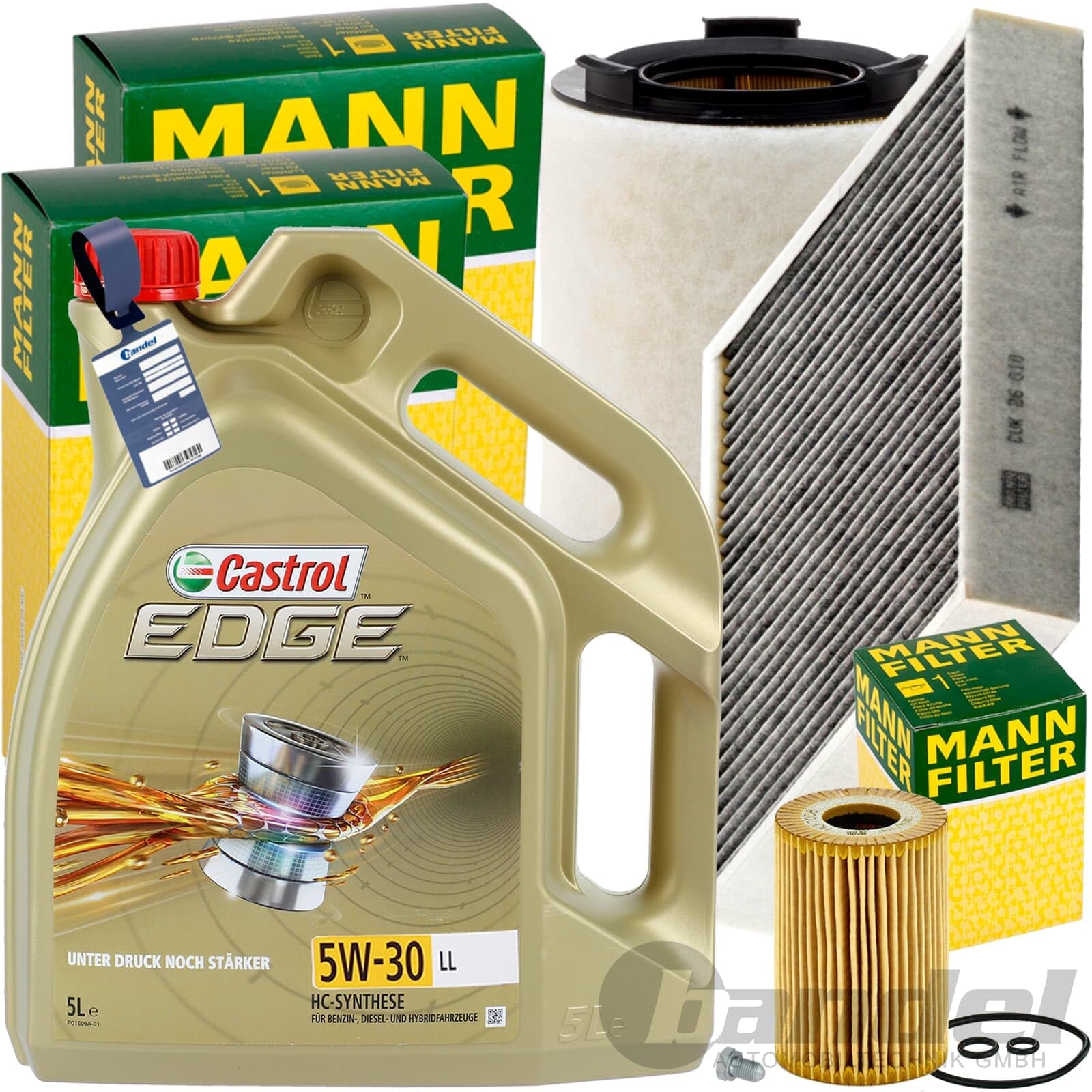 Inspektionspaket + 5L 5W30 Motoröl passend für A1 8X 1.6 TDI Inspektionspaket + 5L 5W30 Motoröl passend für A1 8X 1.6 TDI von BandelOne