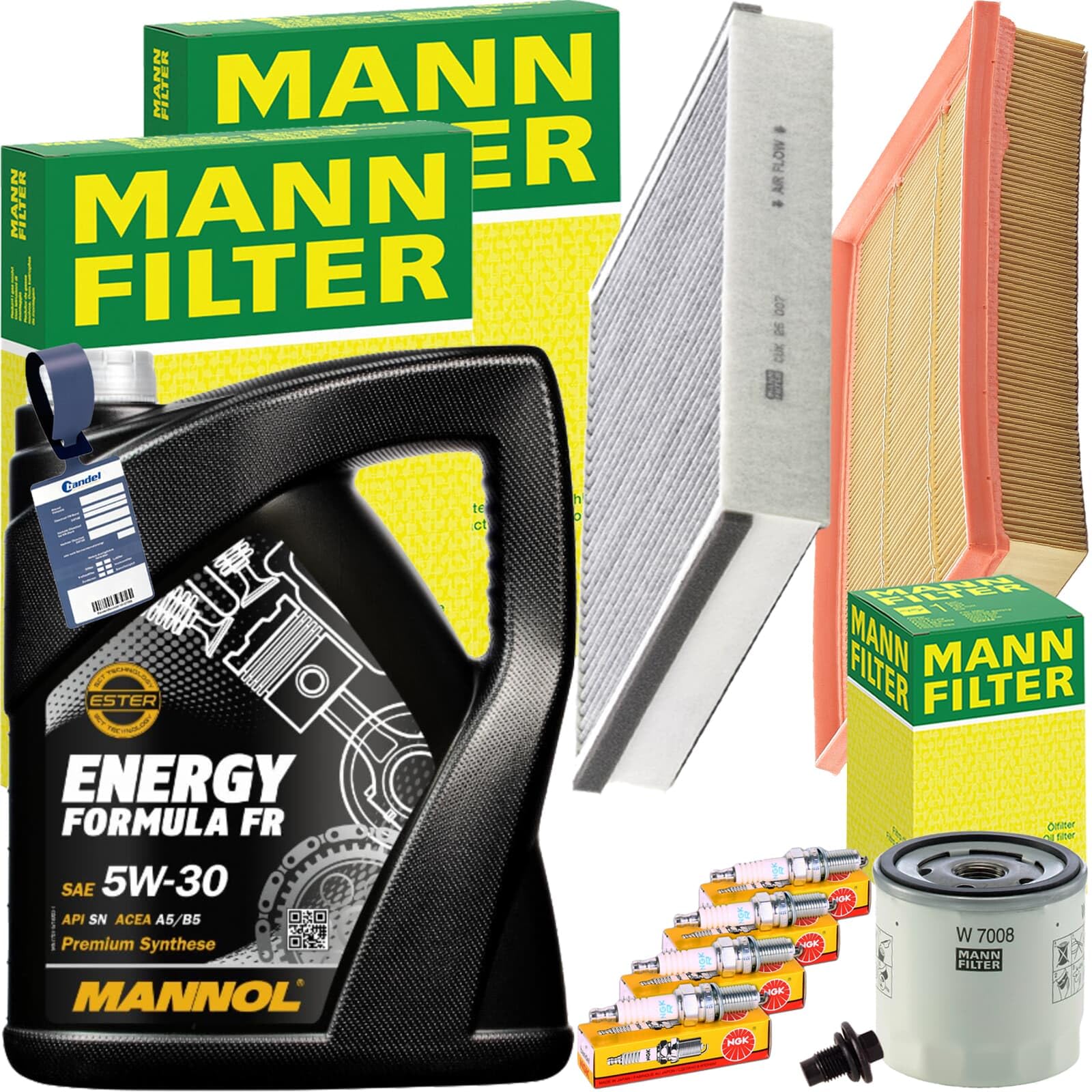 Inspektionspaket + 5W-30 Motoröl passend für 1.4-1.6 Focus II Inspektionspaket + 5W-30 Motoröl passend für 1.4-1.6 Focus II von BandelOne