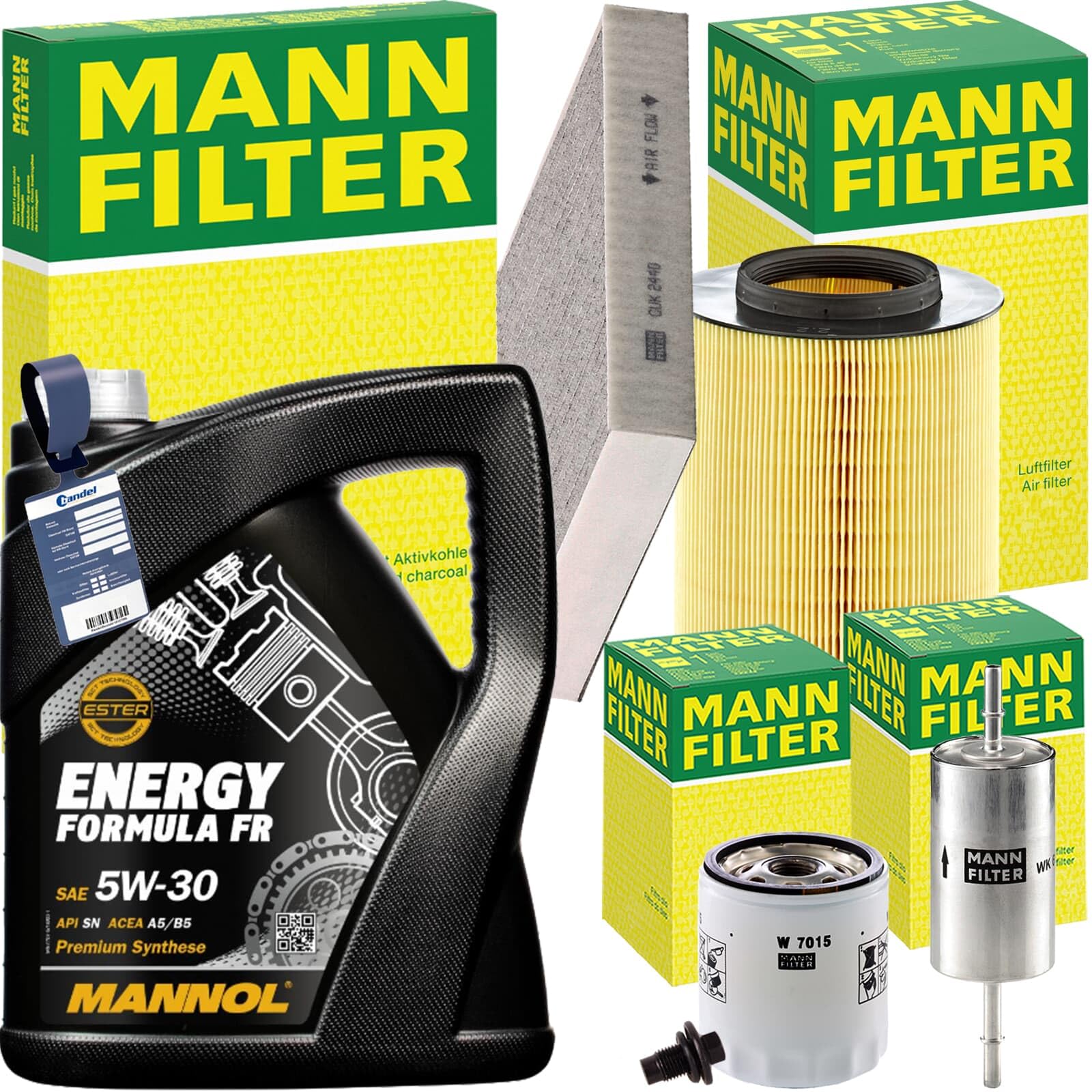 Inspektionspaket + 5W-30 Motoröl passend für 1.8 + 2.0i Focus II Inspektionspaket + 5W-30 Motoröl passend für 1.8 + 2.0i Focus II von BandelOne
