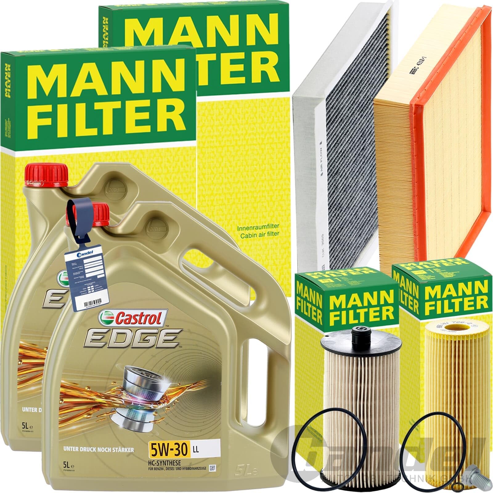 Inspektionspaket + 5W-30 Motoröl passend für 2.5 TDI CRAFTER 2E/F Inspektionspaket + 5W-30 Motoröl passend für 2.5 TDI CRAFTER 2E/F von BandelOne