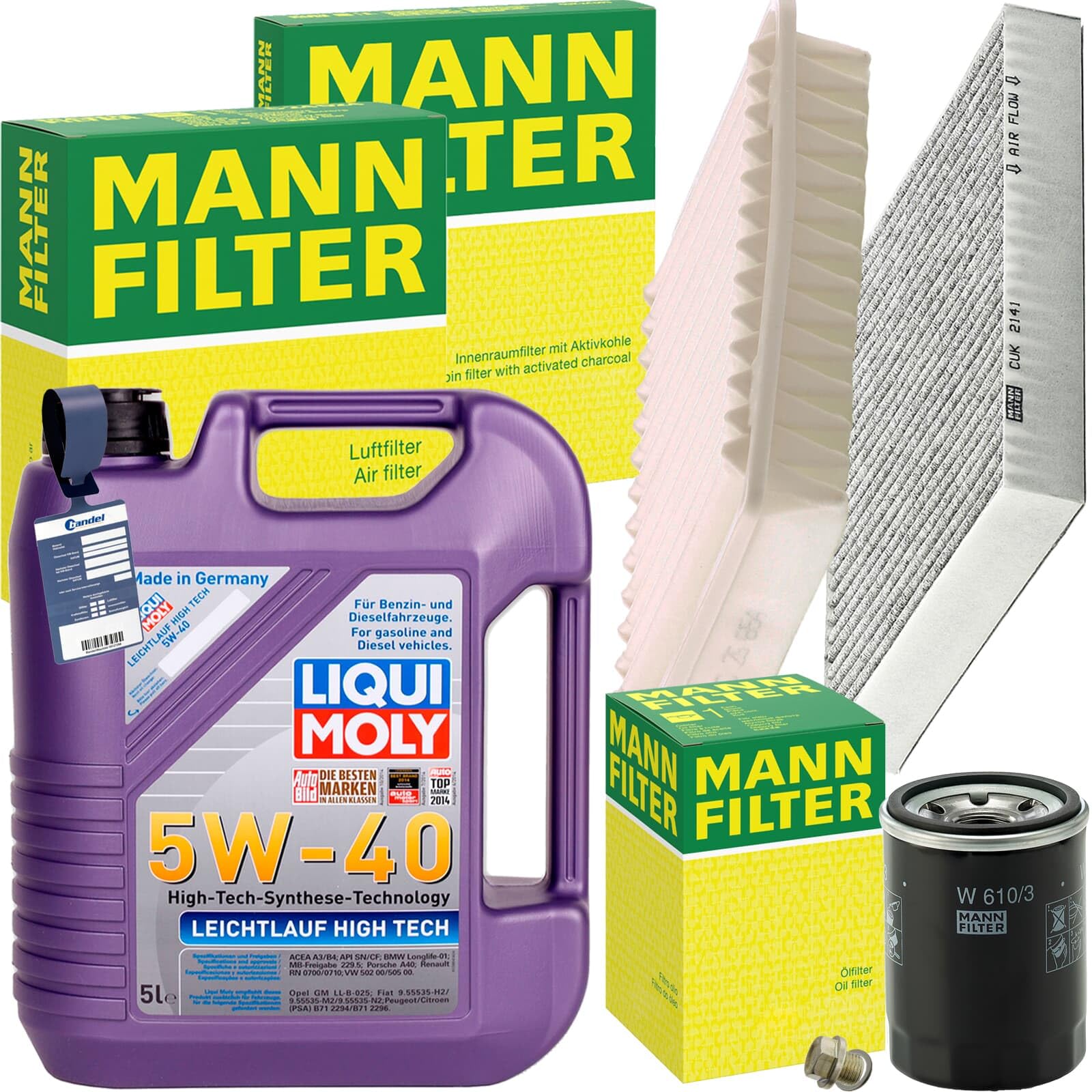 Inspektionspaket + 5W-40 Öl passend für OUTLANDER 3 ASX Inspektionspaket + 5W-40 Öl passend für OUTLANDER 3 ASX von BandelOne