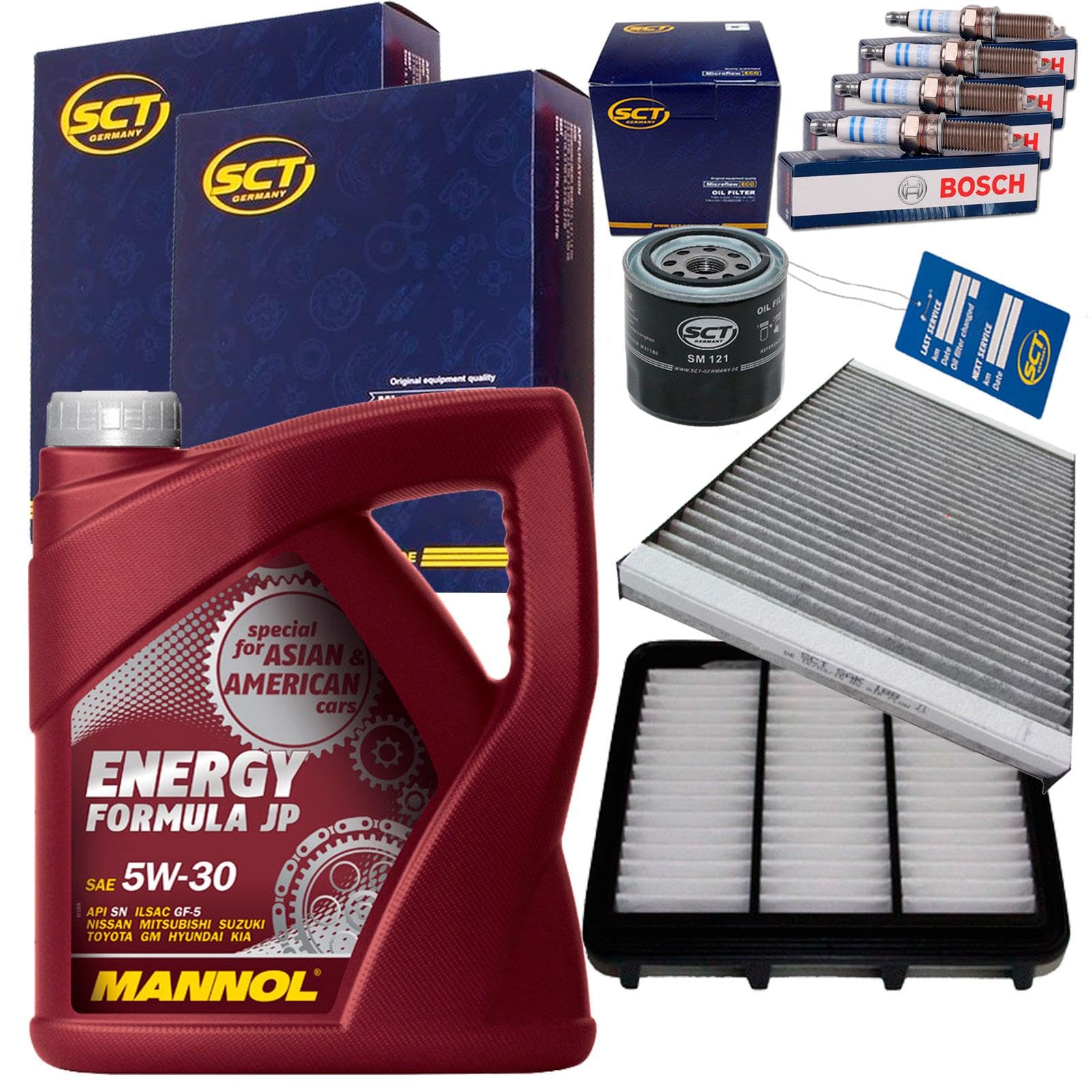 Inspektionspaket + 5W30 Motoröl für 1.4 1.6 2.0 I30 FD CEED JD ED Inspektionspaket + 5W30 Motoröl für 1.4 1.6 2.0 I30 FD CEED JD ED von BandelOne