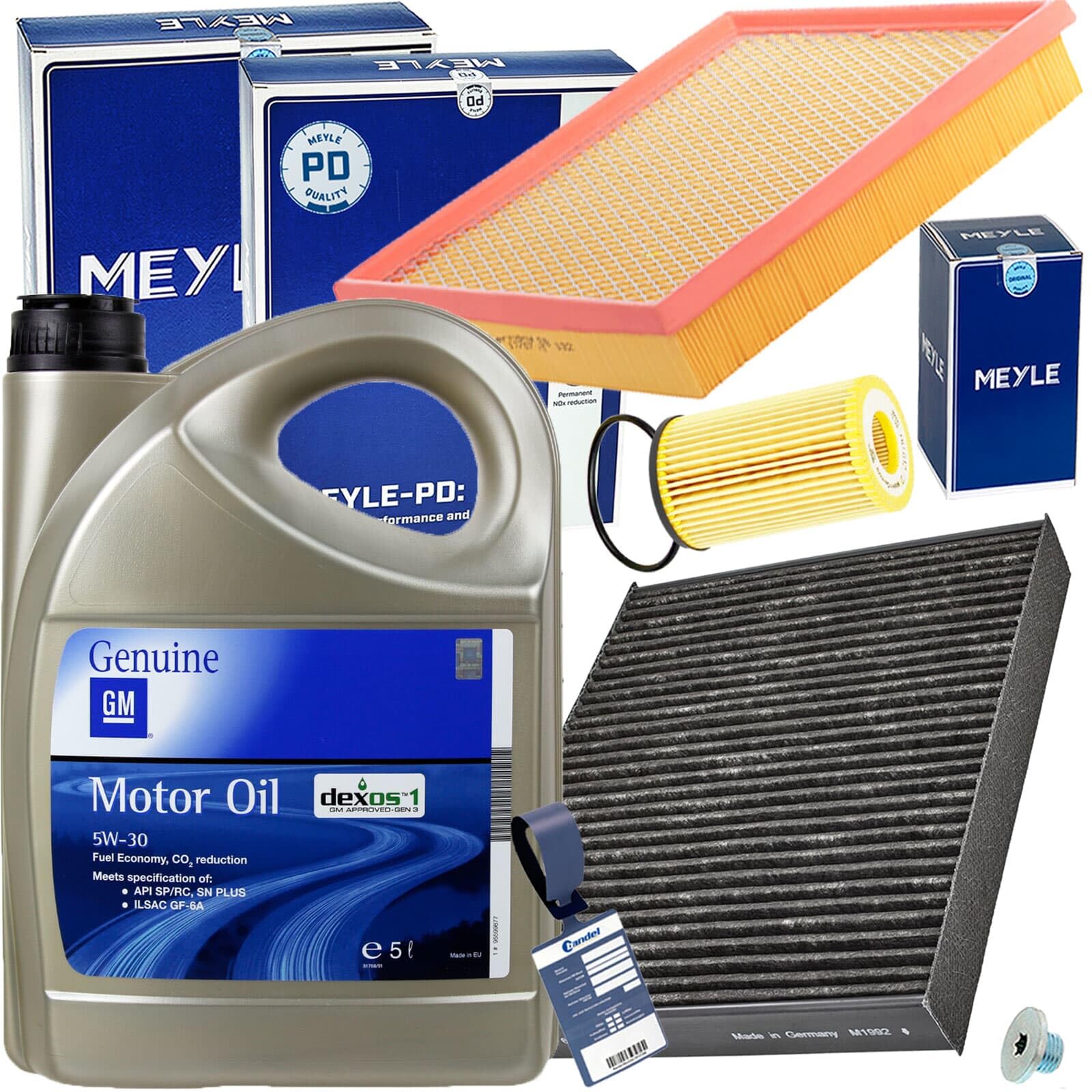 Inspektionspaket + DEXOS 1 GEN 3 5W30 für Tourer C CASCADA Astra J Inspektionspaket + DEXOS 1 GEN 3 5W30 für Tourer C CASCADA Astra J von BandelOne