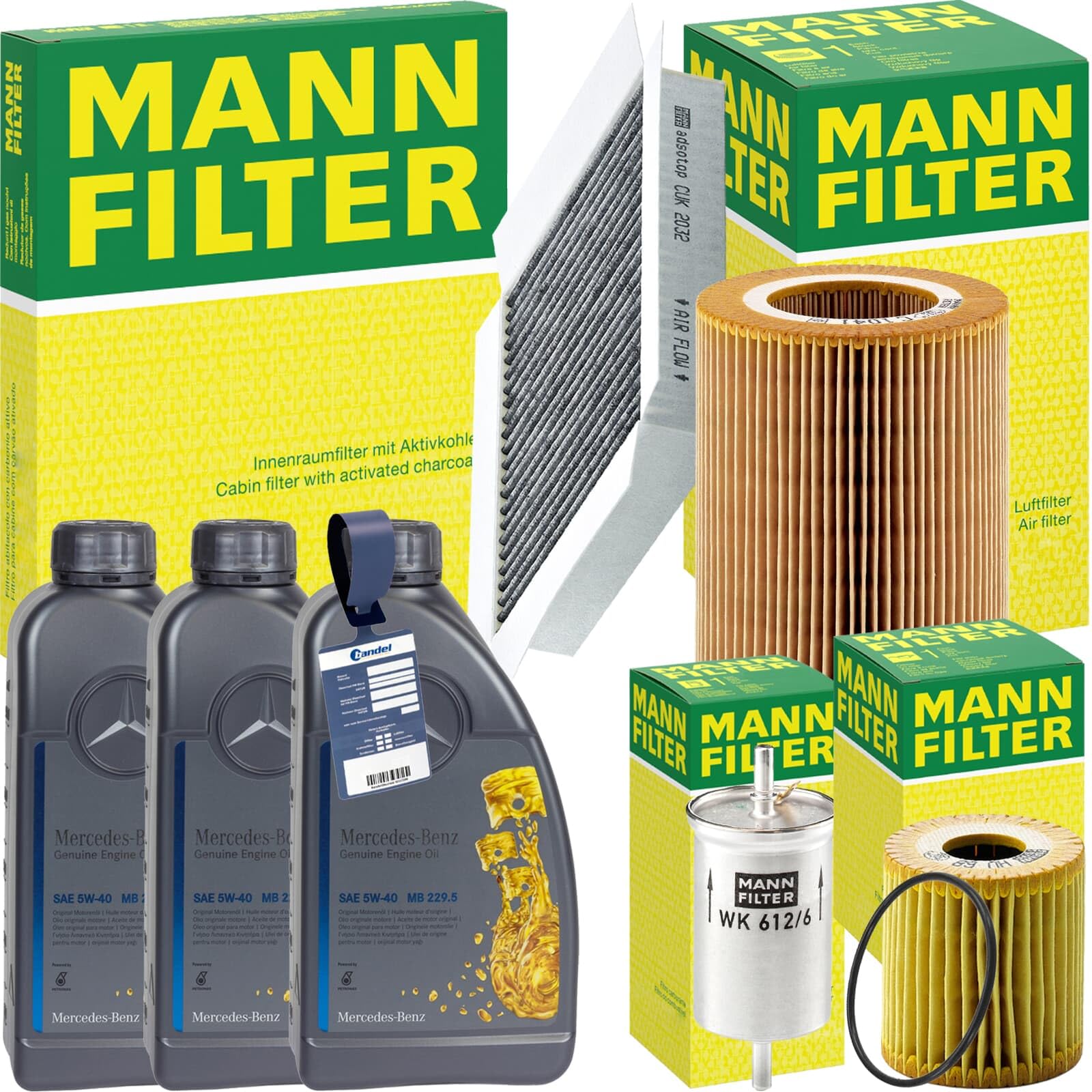 Inspektionspaket passend für 0.8 CDI 450 41 PS + 5W-40 Motoröl Inspektionspaket passend für 0.8 CDI 450 41 PS + 5W-40 Motoröl von BandelOne