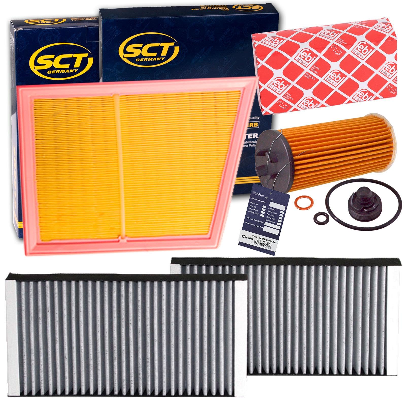 Inspektionspaket passend für Mini F54-57 X1 F48 2er F45 F46 Tourer von BandelOne