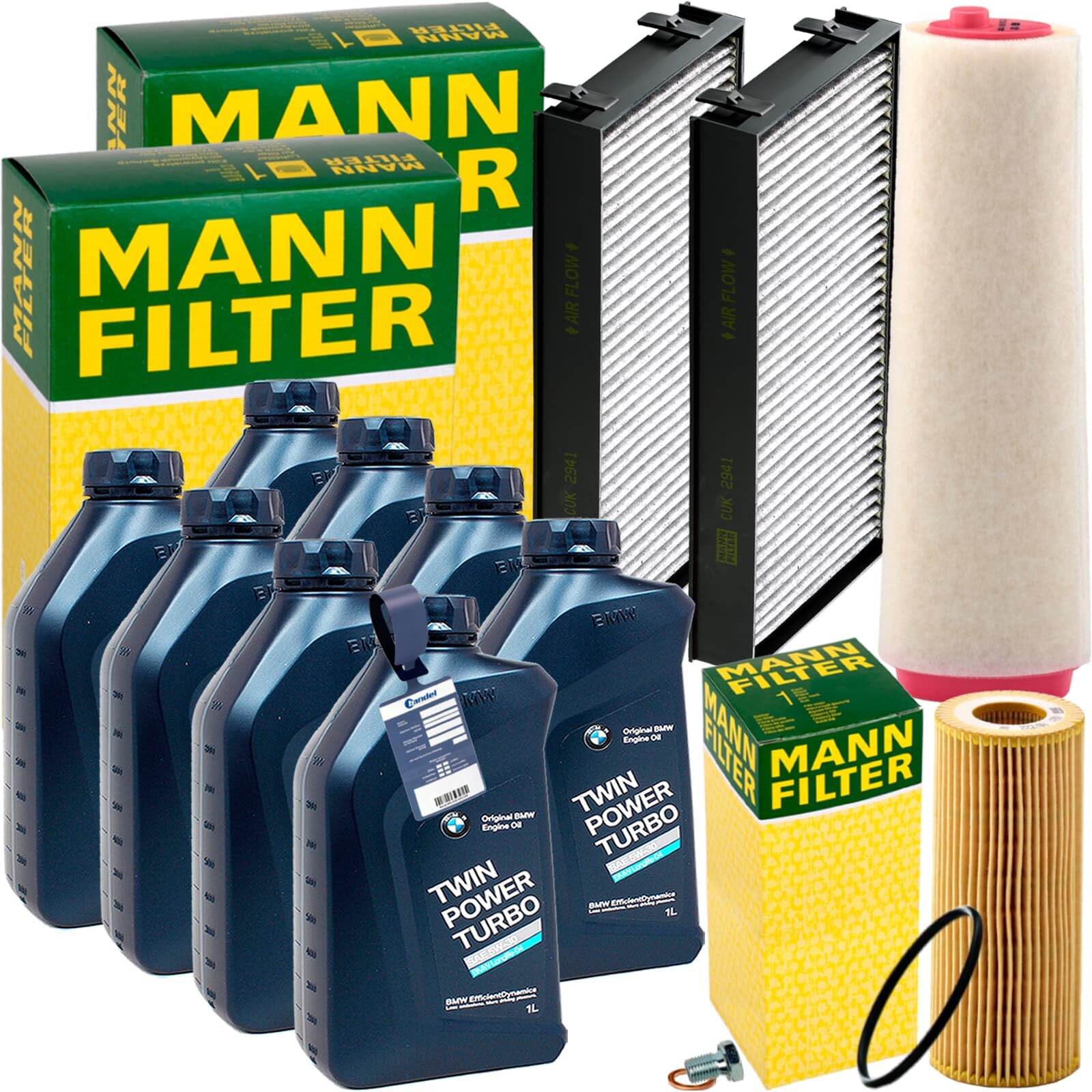 Inspektionspaket passend für X5 E70 X6 E72 3.0/30d + 8L 5W-30 Öl Inspektionspaket passend für X5 E70 X6 E72 3.0/30d + 8L 5W-30 Öl von BandelOne