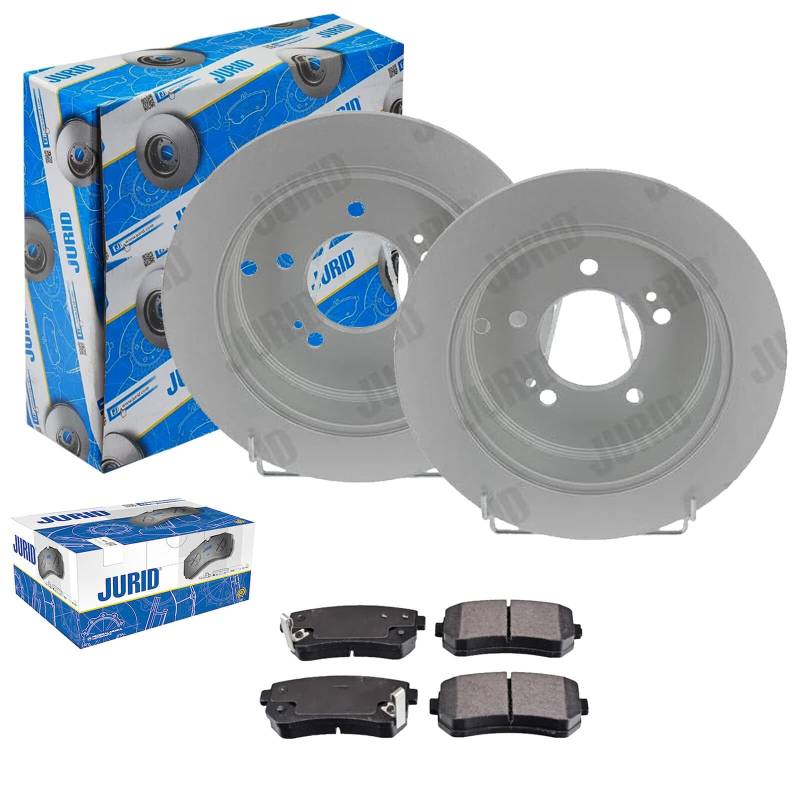JURID Bremsscheiben 284mm + Beläge hinten passend für ix35 Bj 2009-2015 von BandelOne