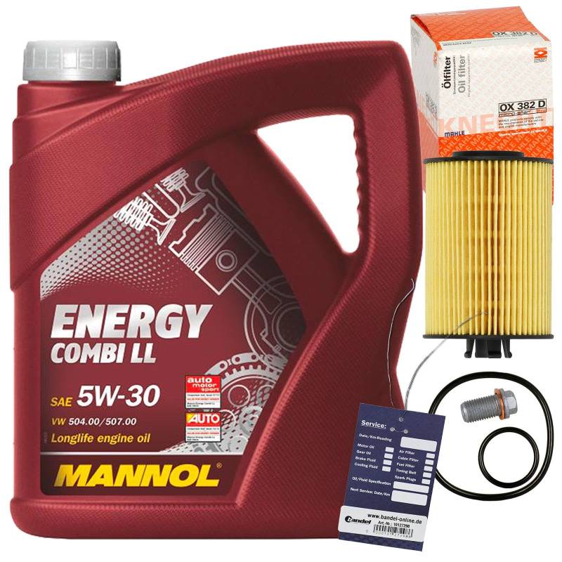 KNECHT Ölfilter + 5W30 Öl passend für A B Klasse W169 W245 von BandelOne