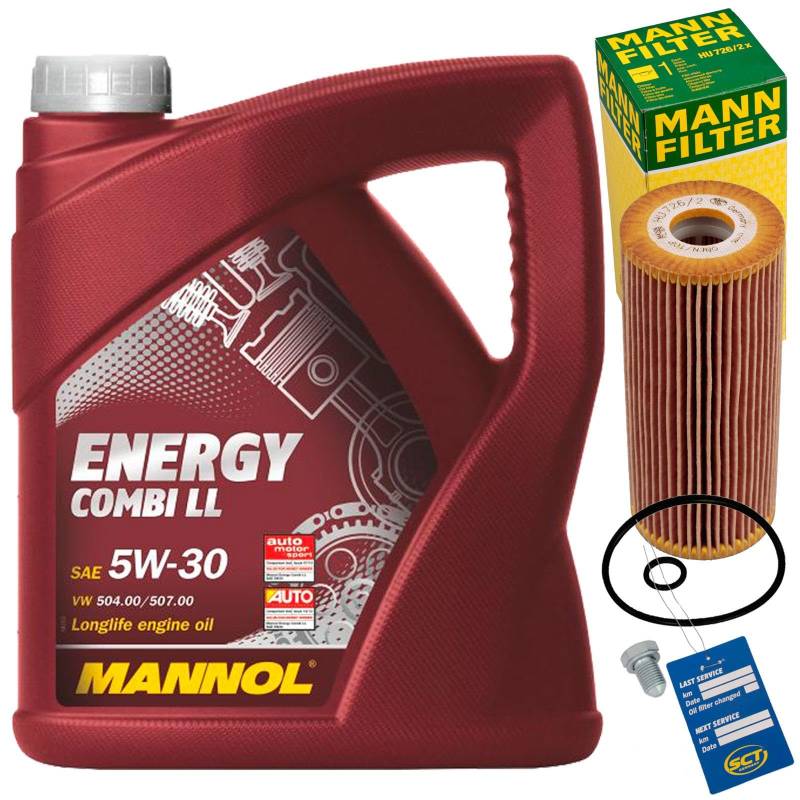Ölfilter Filter + 5W30 Öl für 1.9 + 2.0 TDI 7M Golf 4 A3 8L A4 von BandelOne