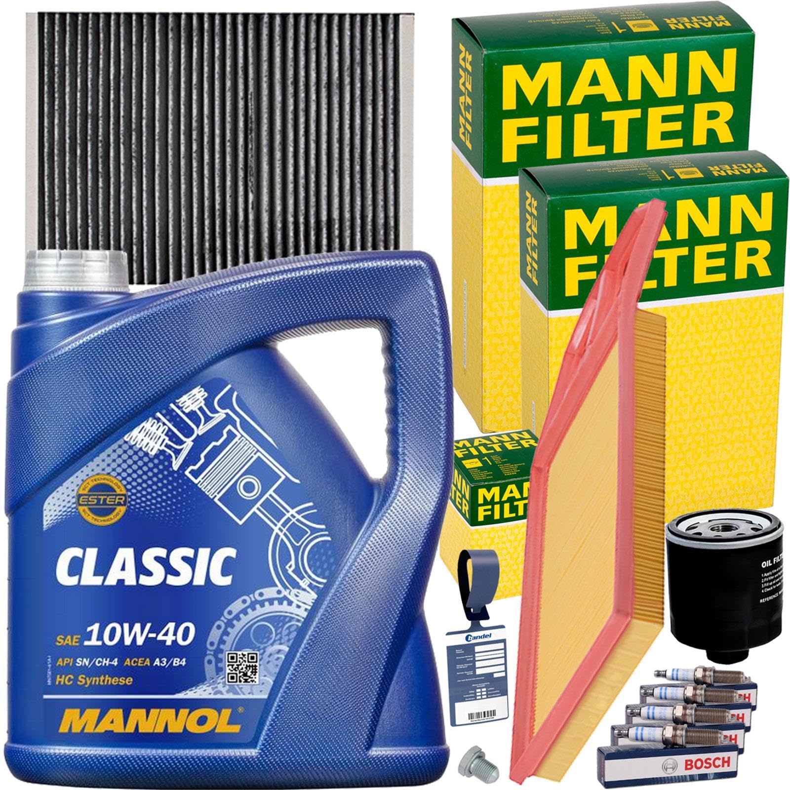 Inspektionspaket + 10W40 für 1.4 + 1.6 + 16V Golf 4 Bora 1J Polo 6N2 Lupo Inspektionspaket + 10W40 für 1.4 + 1.6 + 16V Golf 4 Bora 1J Polo 6N2 Lupo von BandelOne