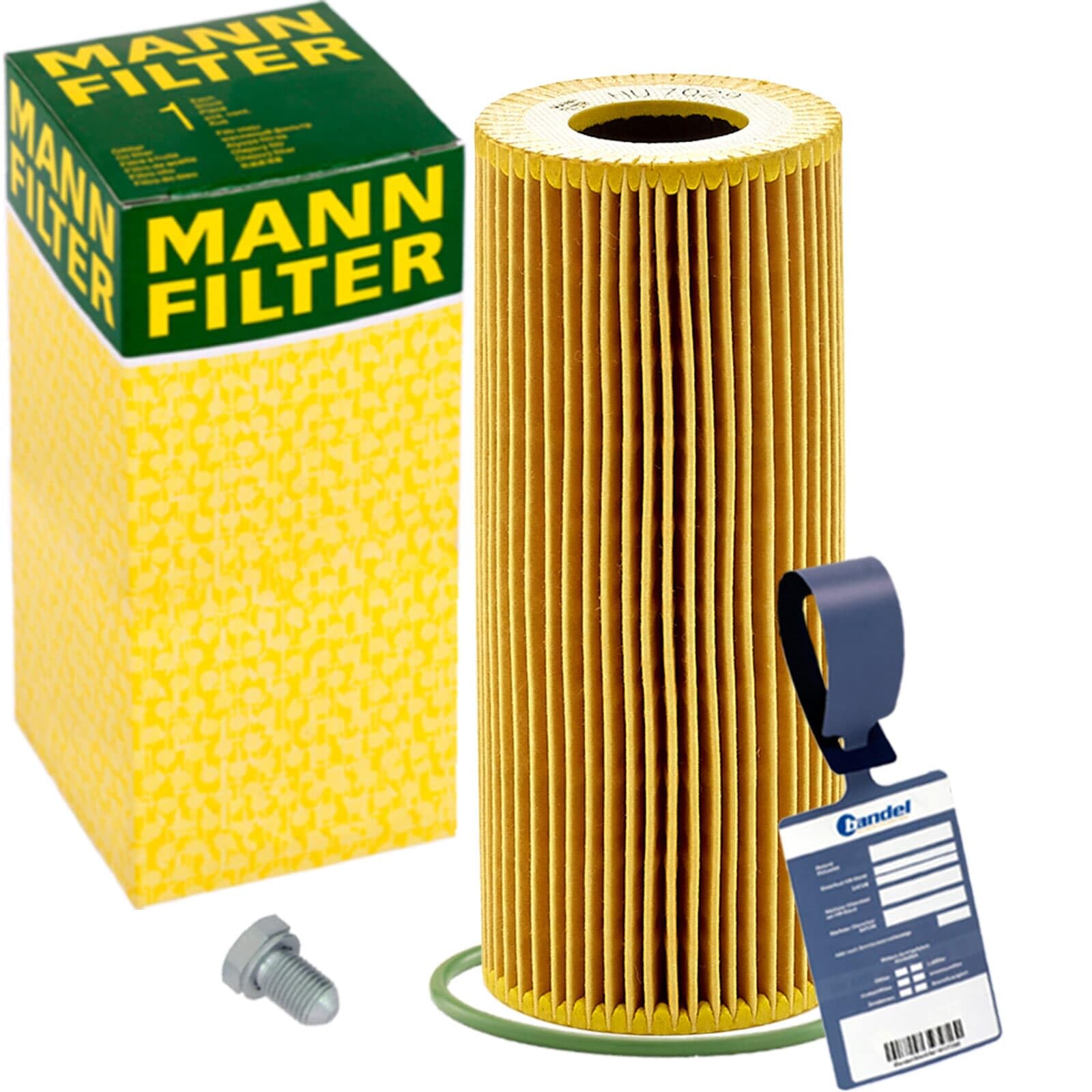 Mann Ölfilter Ölwechselpaket passend für A4 B7 A6 C6 A8 D3 2.4 + 3.2FSI von BandelOne