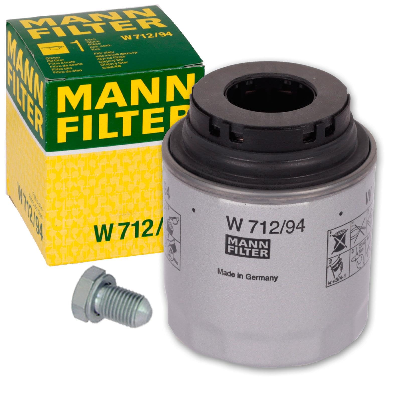 Mann Ölfilter für 1.2 + 1.4 TSI TFSI Polo 6R PASSAT 3C Golf 5 von BandelOne