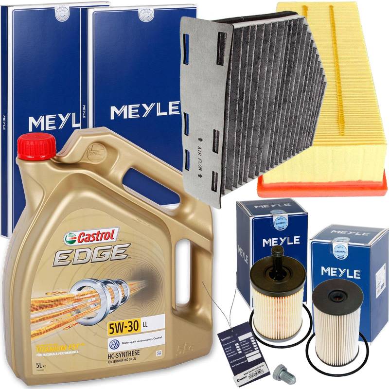 Meyle Inspektionspaket + 5W30 1.9 + 2.0 TDI Kompaktvan Passat 3C für A3 8P von BandelOne