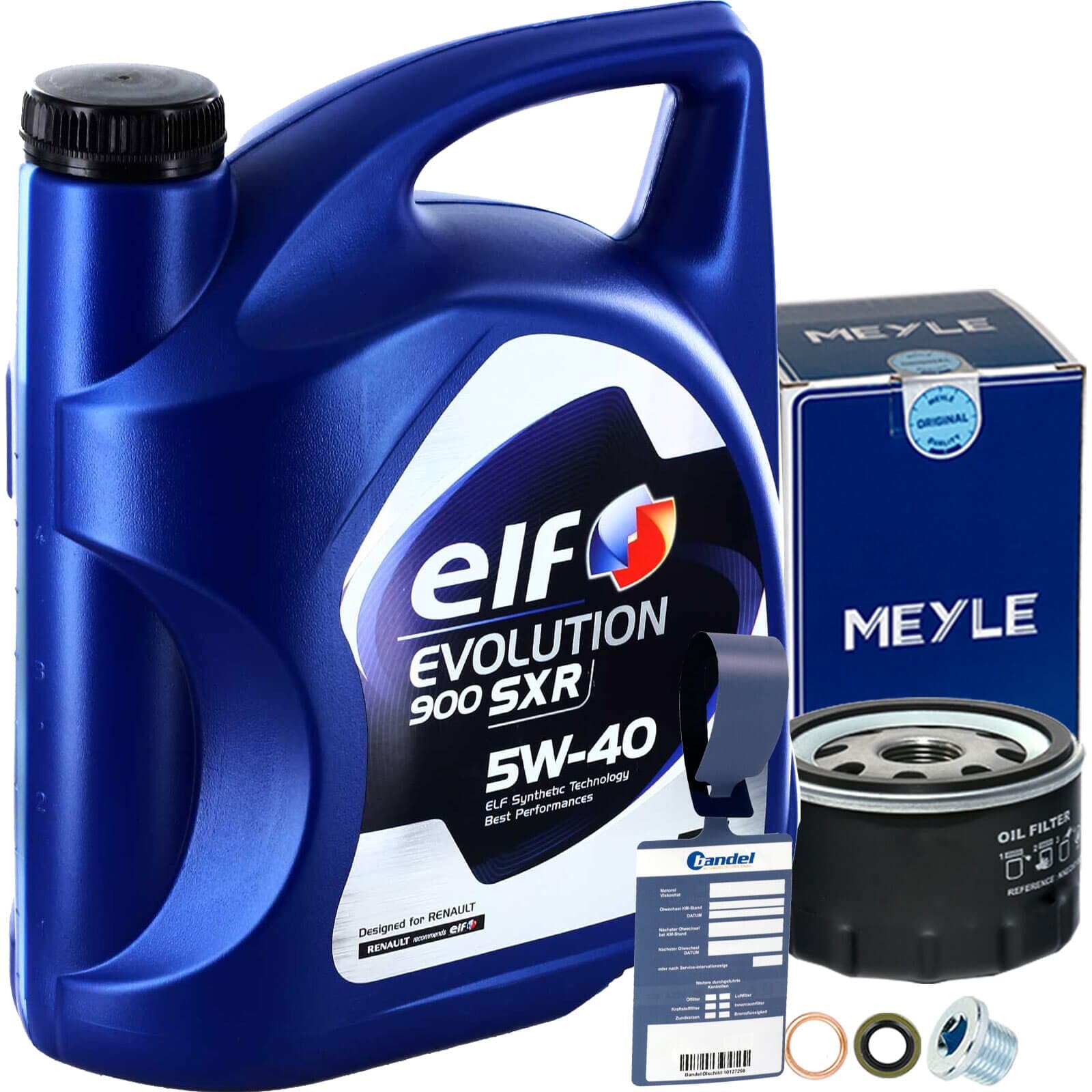 Meyle Ölfilter + 5W40 Öl für Clio 3 Kangoo SCENIC Logan SANDERO von BandelOne