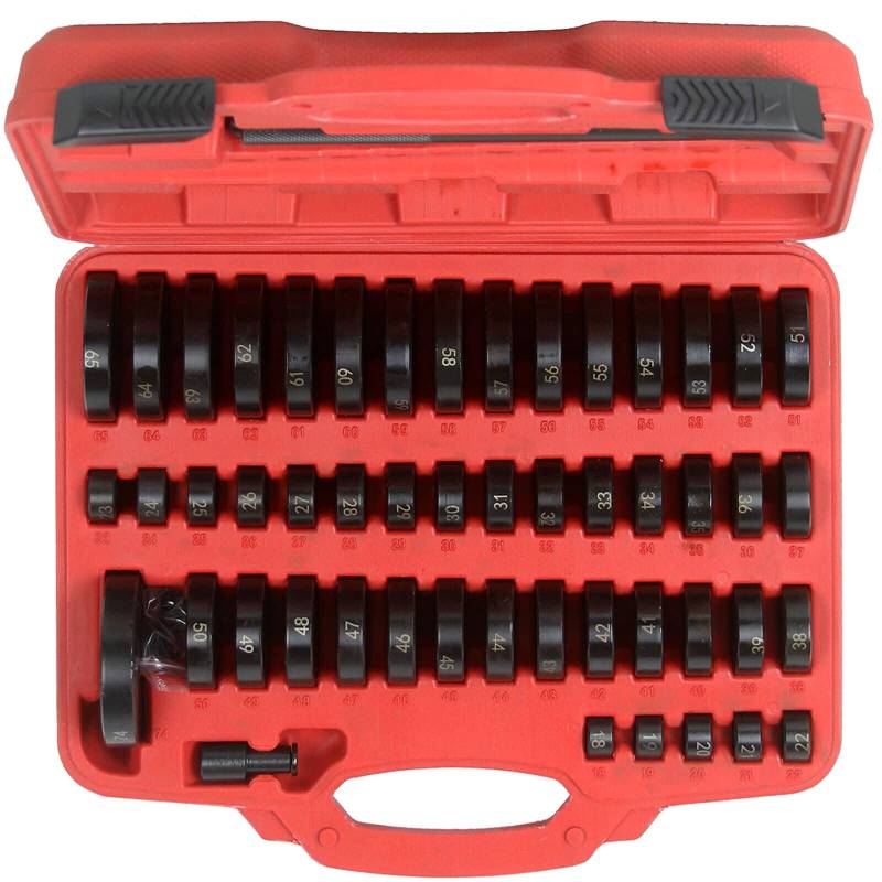 MONTAGESCHEIBEN LAGER-SCHALEN BUCHSEN WERKZEUG DRUCKSTÜCK TREIBSATZ SET 52-tlg. von BandelOne