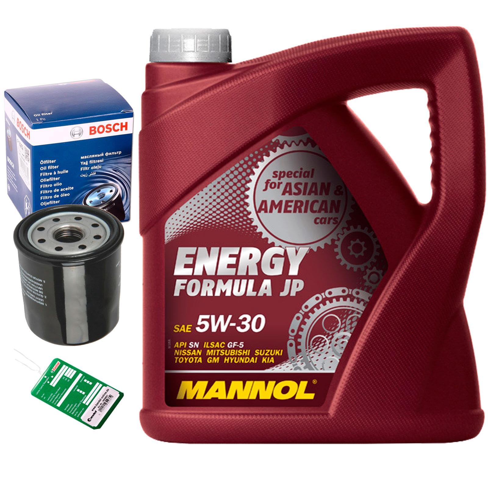 Ölfilter + 4L 5W30 Öl für Yaris P9 Corolla E12 Avensis T25 T22 AYGO Ölfilter + 4L 5W30 Öl für Yaris P9 Corolla E12 Avensis T25 T22 AYGO von BandelOne