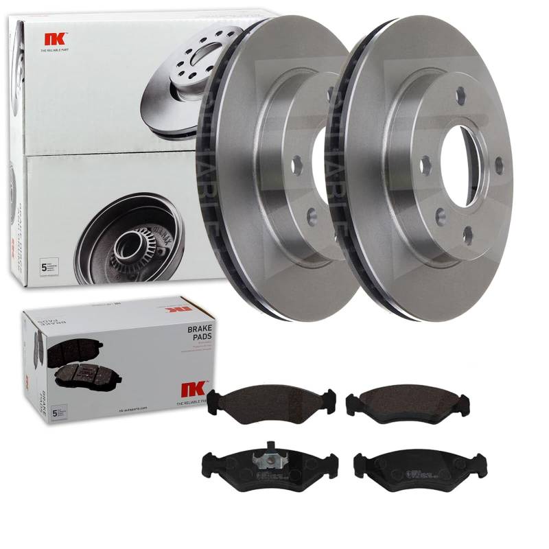 NK Bremsscheiben 239mm + Beläge vorne passend für COURIER/Fiesta 4 KA RBX von BandelOne