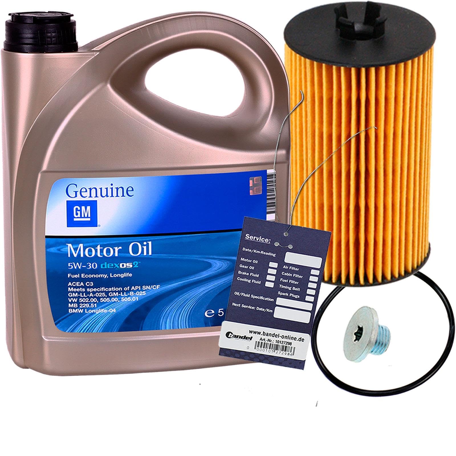 Ölfilter + 5W30 Öl1.2 + 1.4 + 1.6 für ADAM Astra G H J Corsa C D B C Ölfilter + 5W30 Öl1.2 + 1.4 + 1.6 für ADAM Astra G H J Corsa C D B C von BandelOne