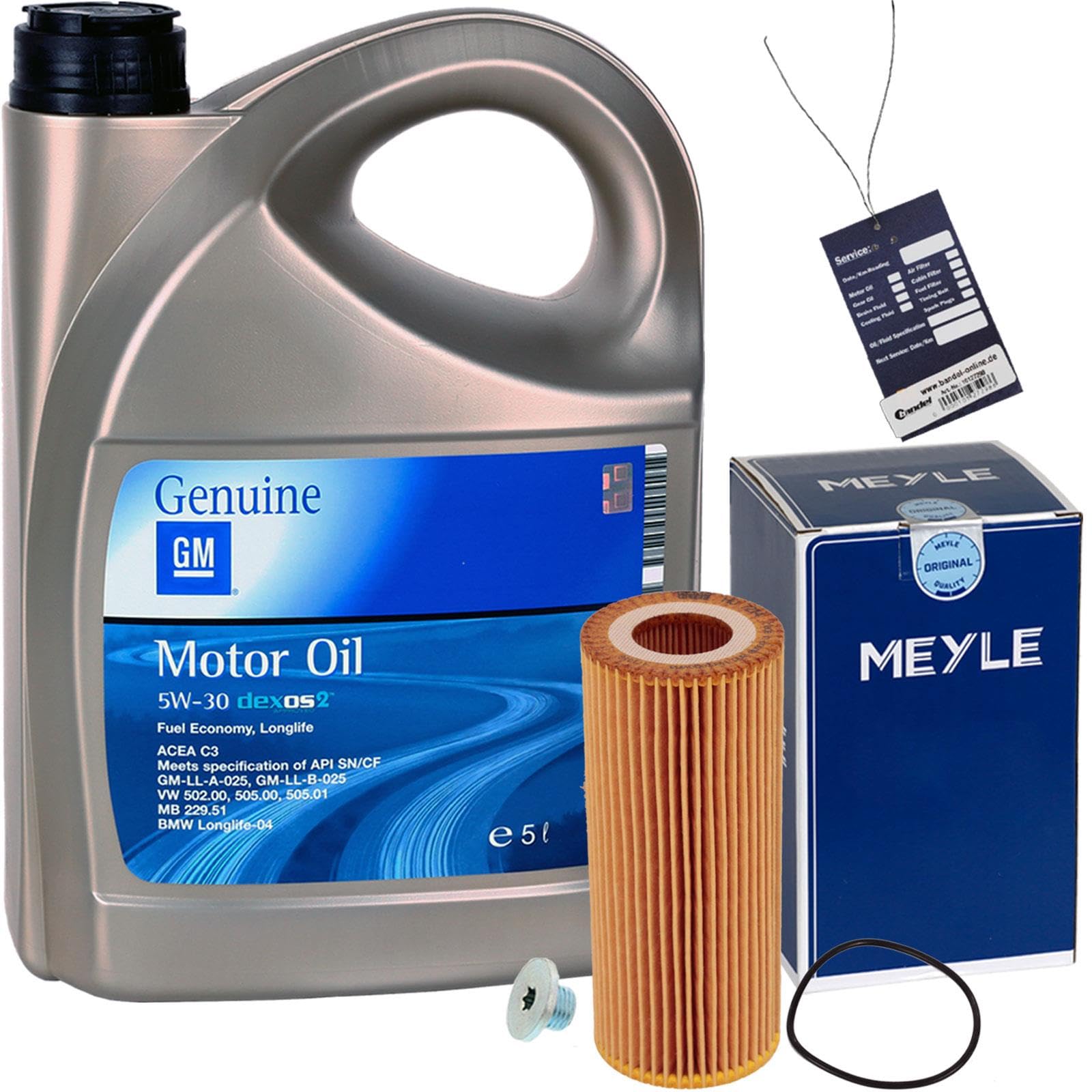 Ölfilter + 5L 5W30 Öl passend für Astra H + J Corsa B Insignia Ölfilter + 5L 5W30 Öl passend für Astra H + J Corsa B Insignia von BandelOne