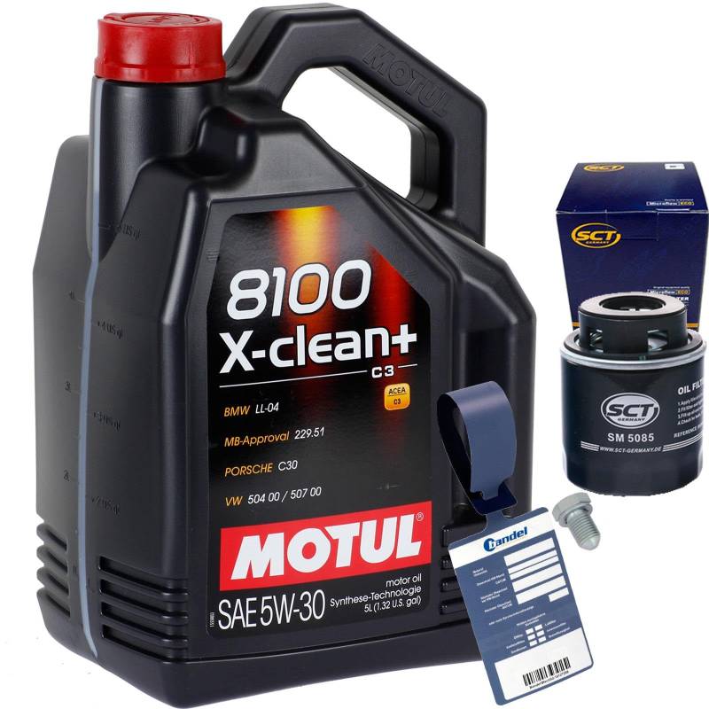 Ölfilter + 5W30 Öl 1.2 + 1.4 TSI TFSI für Polo 6R Passat Golf 5 6 von BandelOne
