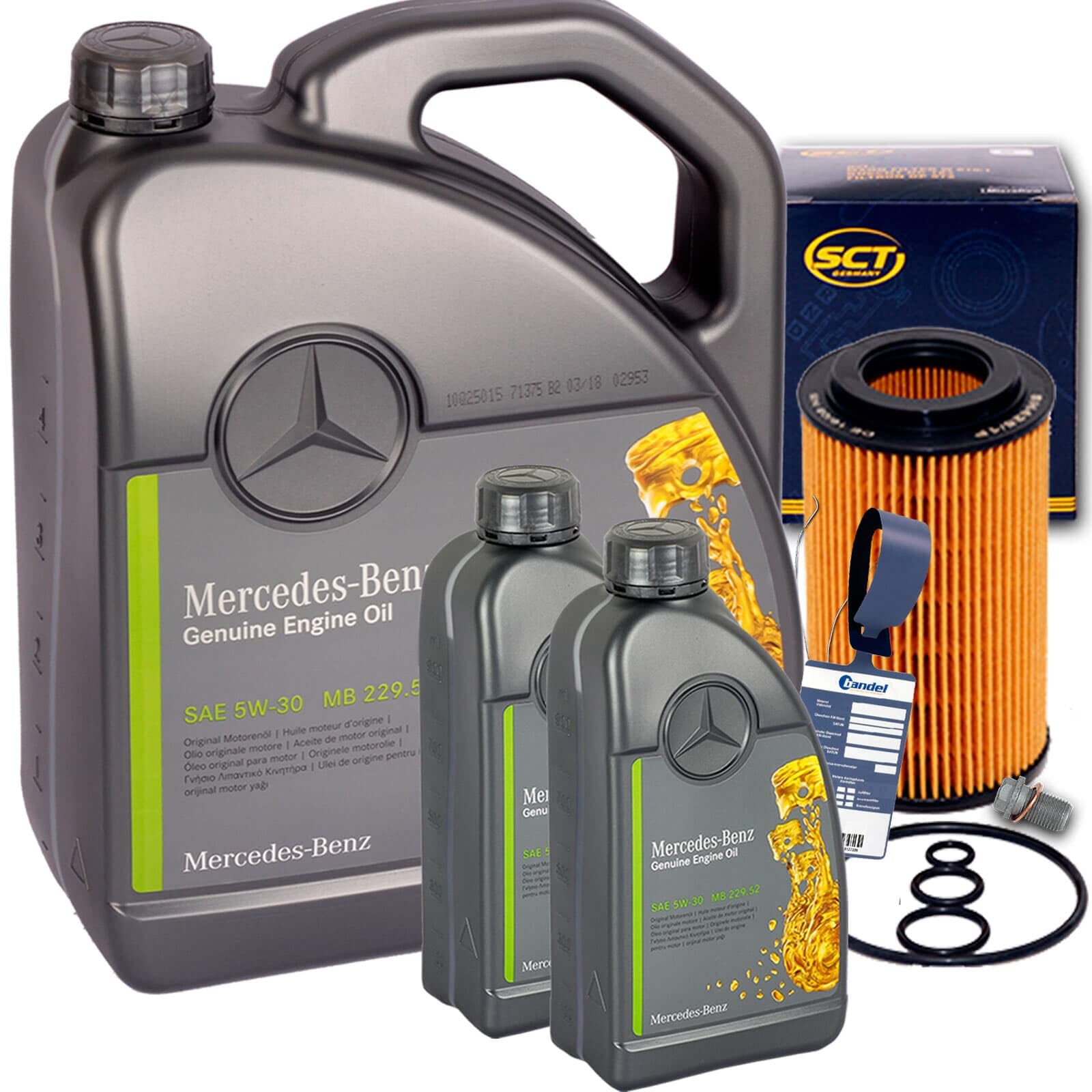 Ölfilter + 5W30 Öl für A B C E Klasse W 176 246 204 212 GLK Ölfilter + 5W30 Öl für A B C E Klasse W 176 246 204 212 GLK von BandelOne