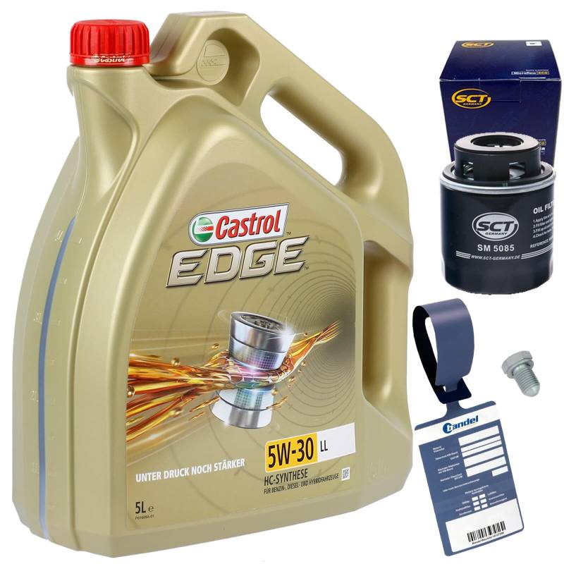 Ölfilter + 5W30 Öl passend für 1.2 1.4 TSI TFSI Passat Golf 5 6 von BandelOne