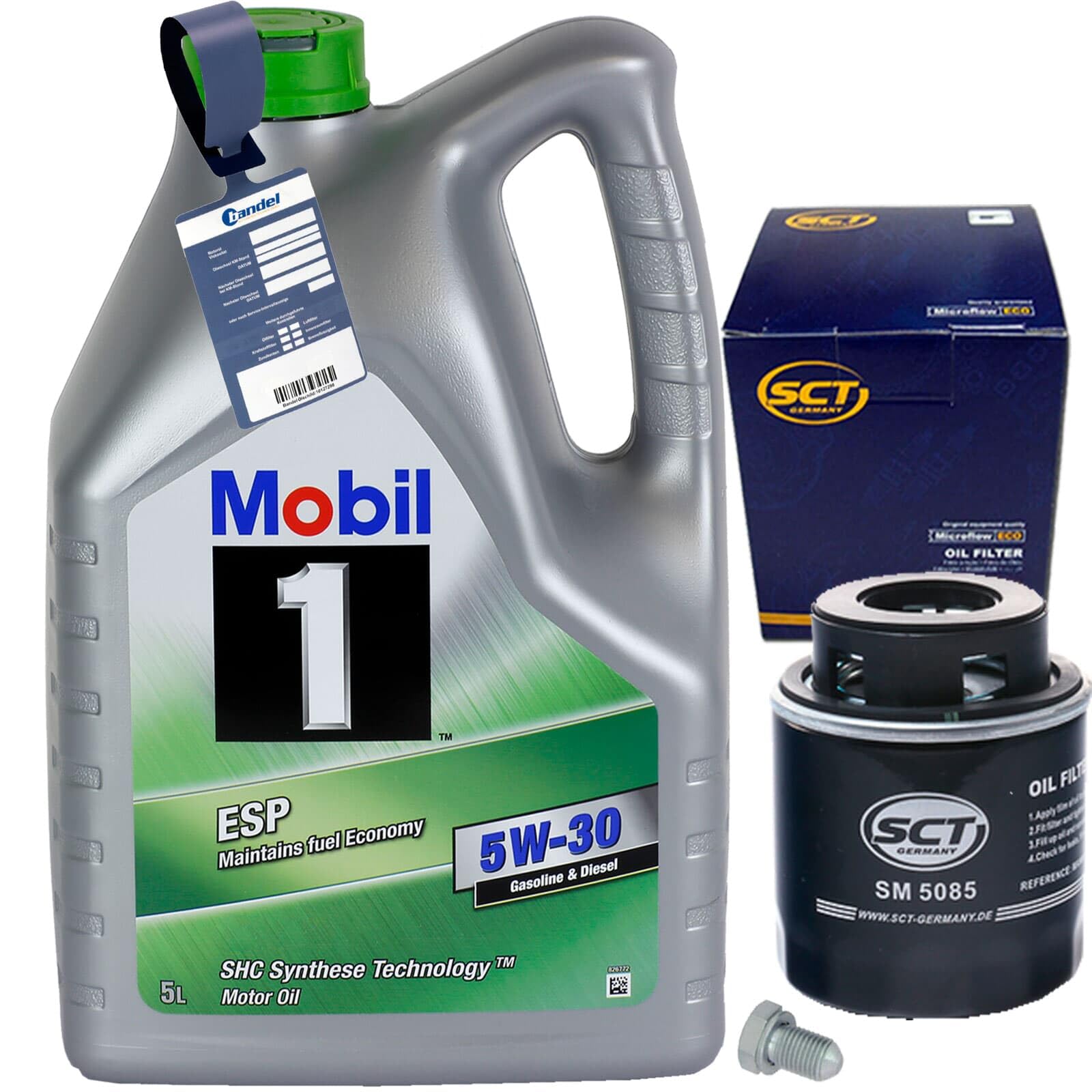 Ölfilter + 5W30 Öl passend für Polo 6R Passat Golf 5 6 1.2 + 1.4 TSI Ölfilter + 5W30 Öl passend für Polo 6R Passat Golf 5 6 1.2 + 1.4 TSI von BandelOne
