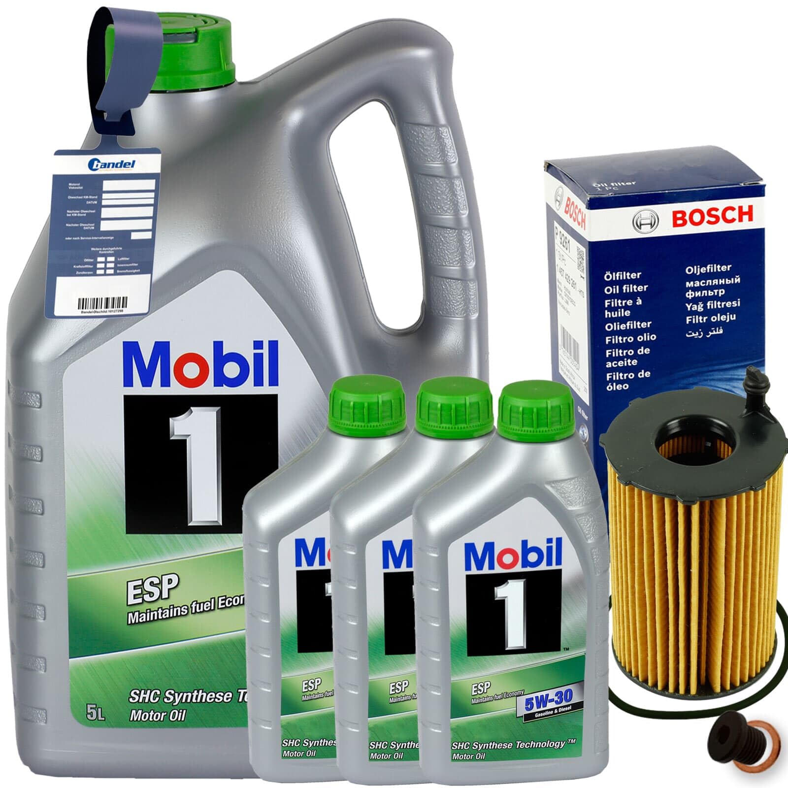 Ölfilter + 5W30 passend für Q5 Q7 Cayenne von BandelOne