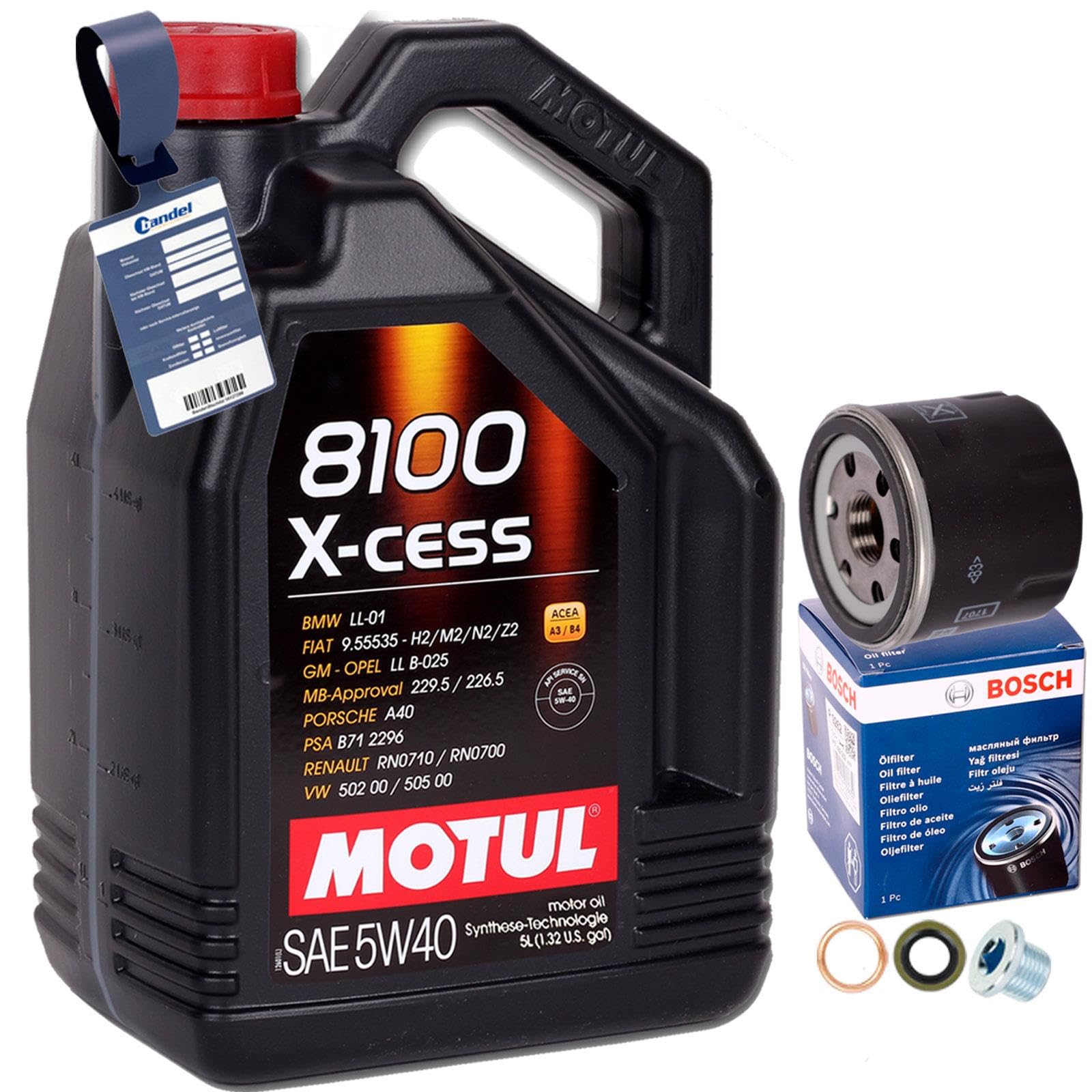 Ölfilter 0451104025 + MOTUL 5W40 Öl passend für TWINGO 1 2 Clio 2 3 4 WIND von BandelOne