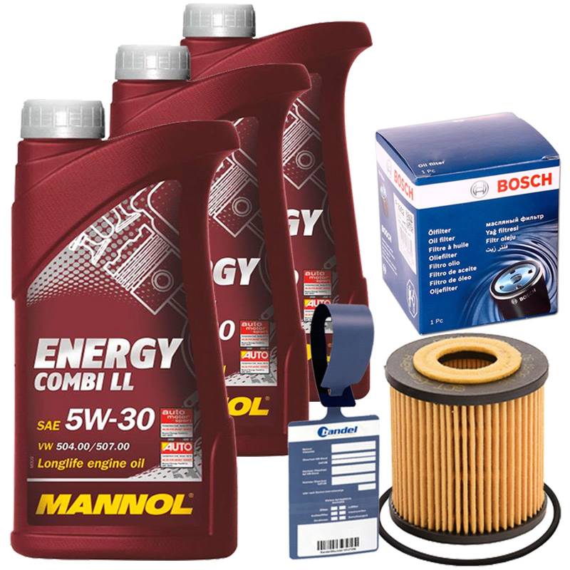 Ölfilter 1457429127 + 5W30 Öl für 450 451 452 0.6 + 0.7 + 0.8 von BandelOne